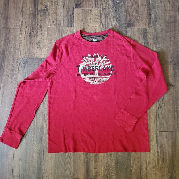 red timberland t shirt